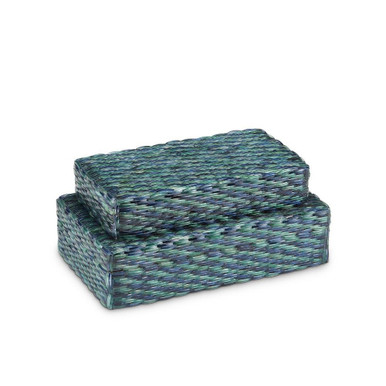 Glimmer 12.375 Inch Box (Set of 2) by Currey Company - 1200-0493
