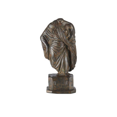 Greek Female Torso 8.5 Inch Sculpture by Currey Company - 1200-0599