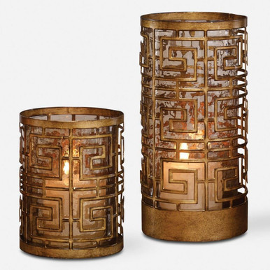 Ruhi 10.5 Inch Candle Holder (Set of 2) by Uttermost - 18953