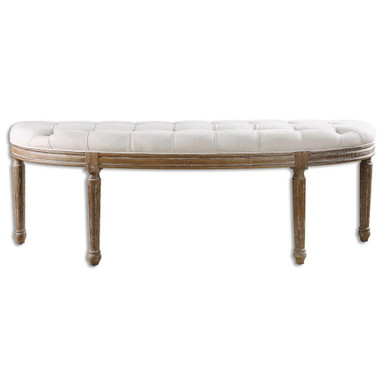 Leggett 56.5 Inch Bench 56.5 Inch Wide by 19 Inch Deep by Uttermost - 23196