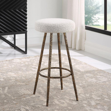 Braven Counter Stool 26 Inch Tall and 15.25 Inch Wide by Uttermost - 23771
