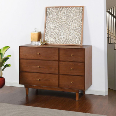 Dann Foley 6 Drawer Dresser 36 Inch Tall and 18 Inch Wide by Stylecraft - DFF26547DS