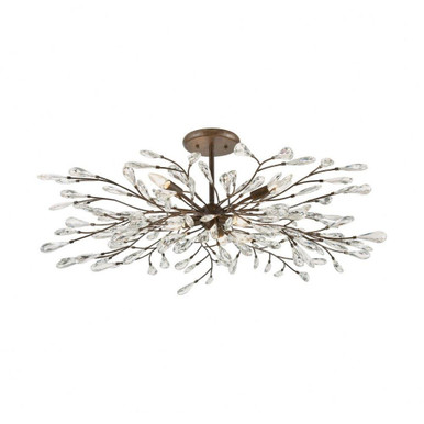 Crislett 6 Light 41 Inch Wide Semi Flush Mount by ELK Home - 18255/6