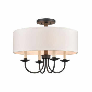Neville 4 Light 20 Inch Wide Semi Flush Mount by ELK Home - 89704/4