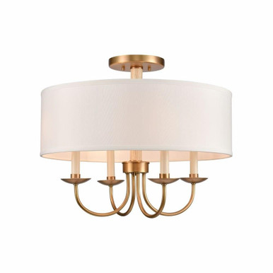 Neville 4 Light 20 Inch Wide Traditional Semi Flush Mount by ELK Home - 89714/4