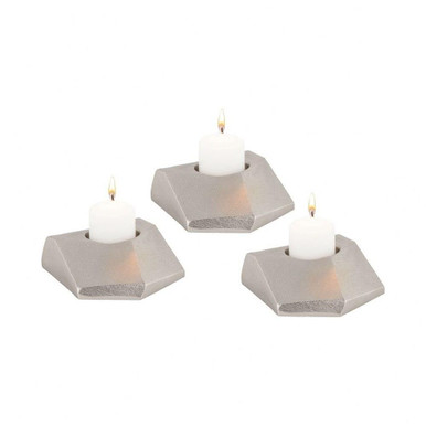 Trope 4 Inch Tea Light Holders (Set of 3) by Elk Home - 8987-036/S3