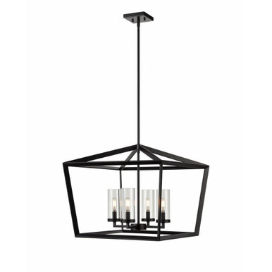 Colchester Four Light Large Pendant by Innovations - 378-4CR-BK-CL-22