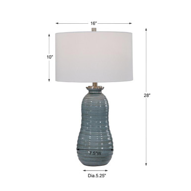 Zaila 1 Light Table Lamp 16 inches wide by 16 inches deep by Uttermost - 26362-1