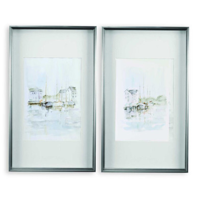New England Port 34.75 Inch Framed Print (Set of 2) by Uttermost - 33714
