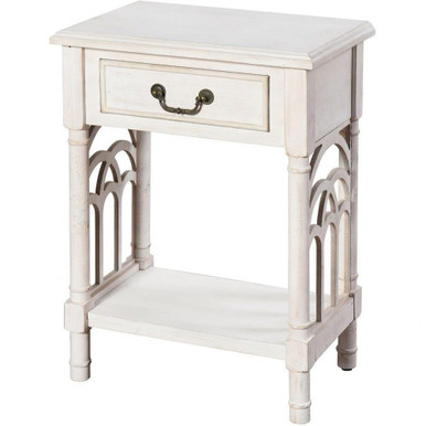 1 Drawer Side Table 20 Inch Wide and 13 Inch Tall by Stylecraft - AF18349DS