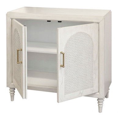 Cane Arch 2 Drawer Chest 32 Inch Tall and 14 Inch Wide by Stylecraft - DCR1008