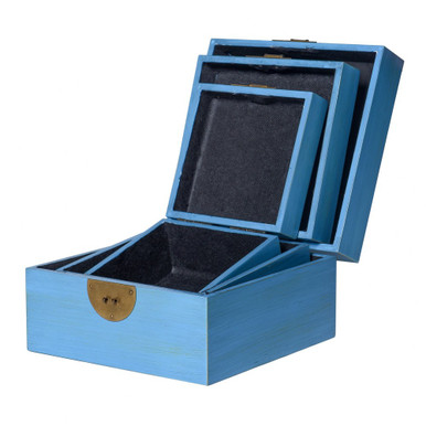 Dann Foley 9.4 Inch Decorative Table Top Box (Set of 3) by Stylecraft - DFA731191DS