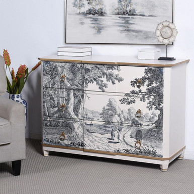 Dann Foley 3 Drawer Chest 34 Inch Tall and 48 Inch Wide by Stylecraft - DFF20018DS