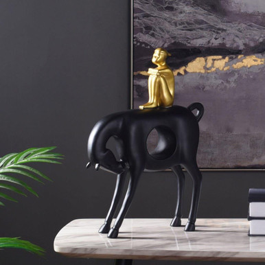 Dann Foley - Herdsman Sculpture In Contemporary Style-16 Inches Tall and 11 Inches Wide - DFA51218DS