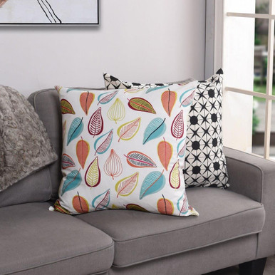 Dann Foley - Faux Canvas Cushion Pillow-24 Inches Tall and 24 Inches Wide - DFS10041DS