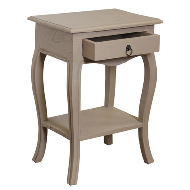 Paris 26 Inch Side Table with Drawer and Shelf by Stylecraft - IAF101621DS
