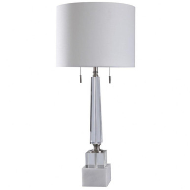 Kingston Silver Two Light Table Lamp by Stylecraft - L317950DS