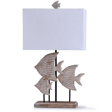 Rona - One Light Carved Fishes Table Lamp - L318576DS