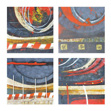 Ariel Study II 20 Inch Wall Art (Set of 4) by Elk Home - 146-021/S4