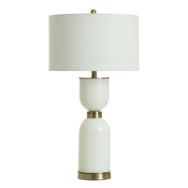 White Zin 1 Light Table Lamp In Modern Style 32 x 17 Inches by Stylecraft - L333260DS