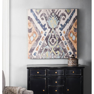 Pattern Play I - 36 Inch Print on Linen Stretched Canvas - WI52537DS