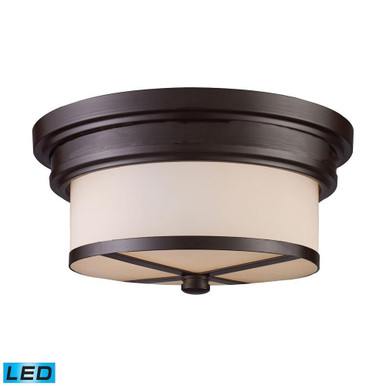 2 Light 13 Inch Wide Flush Mount by ELK Home 15025/2-LED