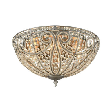 Elizabethan 6 Light 17 Inch Wide Metal Flush Mount by ELK Home - 15994/6
