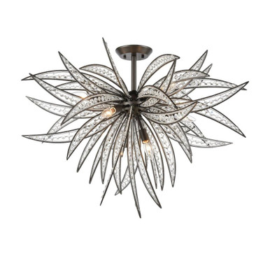 Naples 8 Light 35 Inch Wide Semi Flush Mount by ELK Home - 16363/8