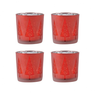 Modern Trees 3 Inch Votive (Set of 4) by Elk Home - 394560/S4