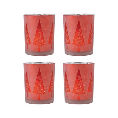 Modern Trees 5 Inch Pillar Holder (Set of 4) by Elk Home - 394577/S4