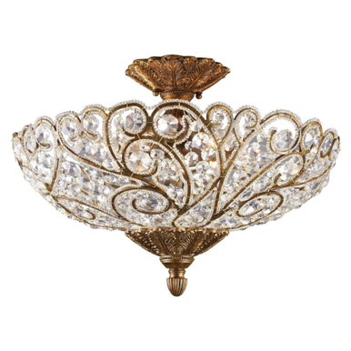 Seneca 6 Light 20 Inch Wide Semi Flush Mount by ELK Home - 2402/6