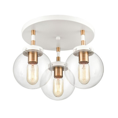 Boudreaux 3 Light 15 Inch Wide Semi Flush Mount by ELK Home - 24435/3