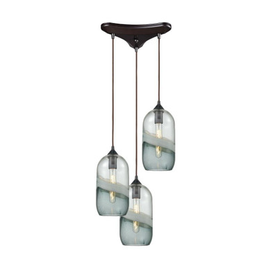 Sutter Creek 3 Light Medium Triangular Pendant by ELK Home - 25102/3