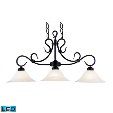 Buckingham 3 Light Oversized Island Pendant by ELK Home - 247-BK-LED