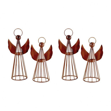 Holiday Angel 5 Inch Candle Holder (Set of 2) by Elk Home - 519147/S2