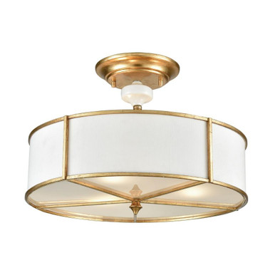 Ceramique 3 Light 16 Inch Wide Semi Flush Mount by ELK Home - 33052/3