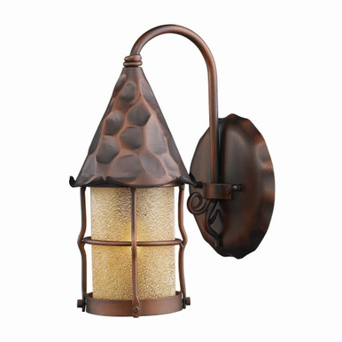 Rustica 1 Light Outdoor Wall Lantern 14 Inch Tall by Elk Home - 381-AC