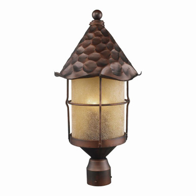 Rustica 3 Light Outdoor Post 26 x 12 Inch by Elk Home - 389-AC