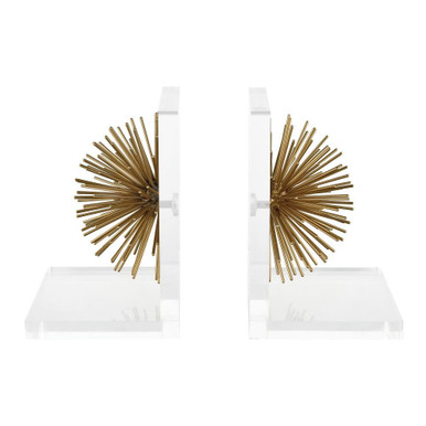 Glint 6 Inch Bookend (Set of 2) by Elk Home - 351-10564/S2