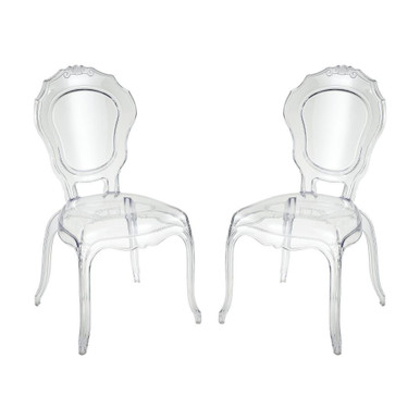 Vie En Rose 38 Inch Acrylic Chair (Set of 2) by ELK Home - 4210-002/S2