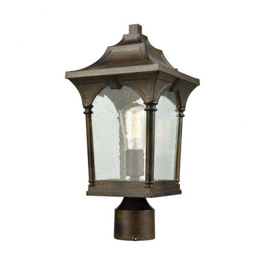 Loringdale 1 Light Outdoor Post Mount 17 x 8 Inches by Elk Home - 45048/1