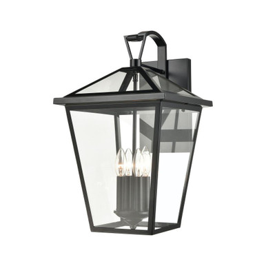 Main Street 4 Light Candle Outdoor Wall Mount 21 Inch Tall by Elk Home - 45472/4