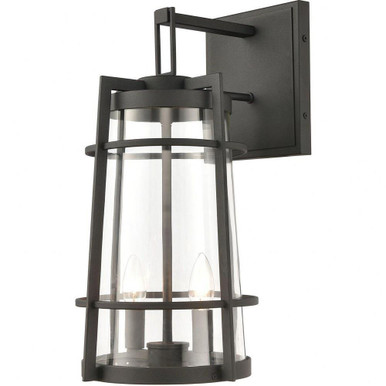 Crofton 2 Light Candle Style Outdoor Wall Mount by Elk Home - 45492/2