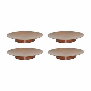 Burnham 4.75 Inch Small Pillar Plate (Set of 4) by Elk Home - 620300/S4