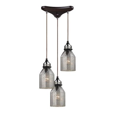 Danica 3 Light Small Triangular Pendant by ELK Home - 46009/3