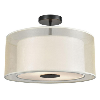 Ashland 2 Light 16 Inch Wide Semi Flush Mount by ELK Home - 46267/2