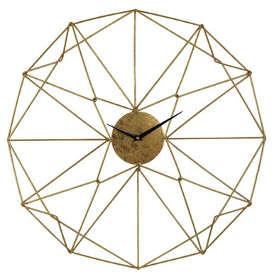 Angular Wirework 24 Inch Wall Clock by Elk Home - 51-029
