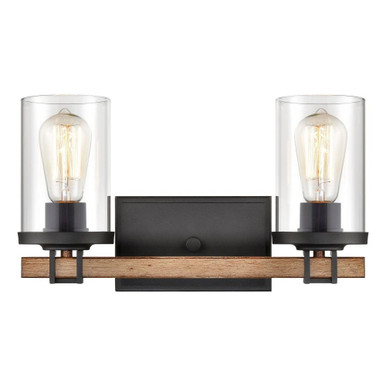 Holdfast 2 Light Bath Vanity 9 Inches Tall and 15 Inches Wide by Elk Home - 47591/2