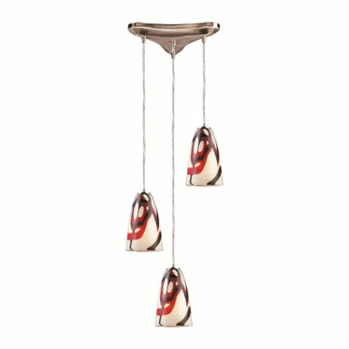 Fuego 3 Light Small Pendant by ELK Home - 541-3CRW