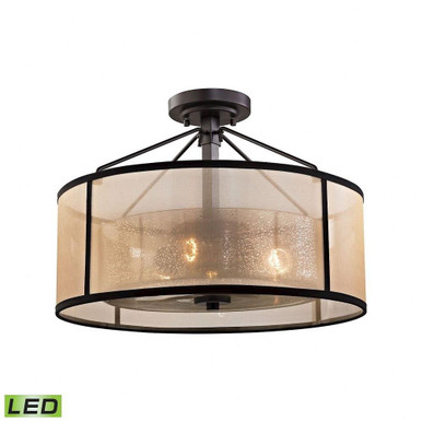 Diffusion 28.5W 3 LED 18 Inch Wide Semi Flush Mount by ELK Home - 57024/3-LED